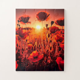 Mohn im Gegenlicht Puzzle