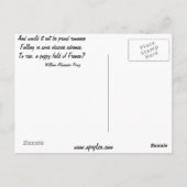 Mohn im Weizenfeld Postkarte (Rückseite)