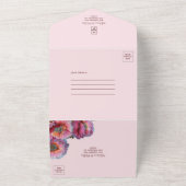 Mohn in Bloom | Hochzeit mit elegantem Foto All In One Einladung (Außenbereich)