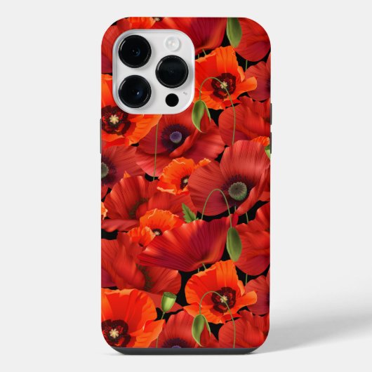 Mohn iPhone Hülle (Rückseite)