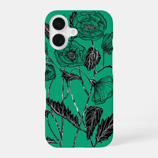 Mohn iPhone-Hülle - Farbe wählen iPhone 16 Hülle (Rückseite)