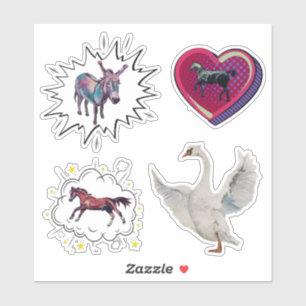 Mohn, Jamie, Esther, Swan Aufkleber