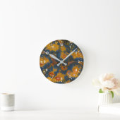 Mohn-Jasper Runde Wanduhr (Zuhause)