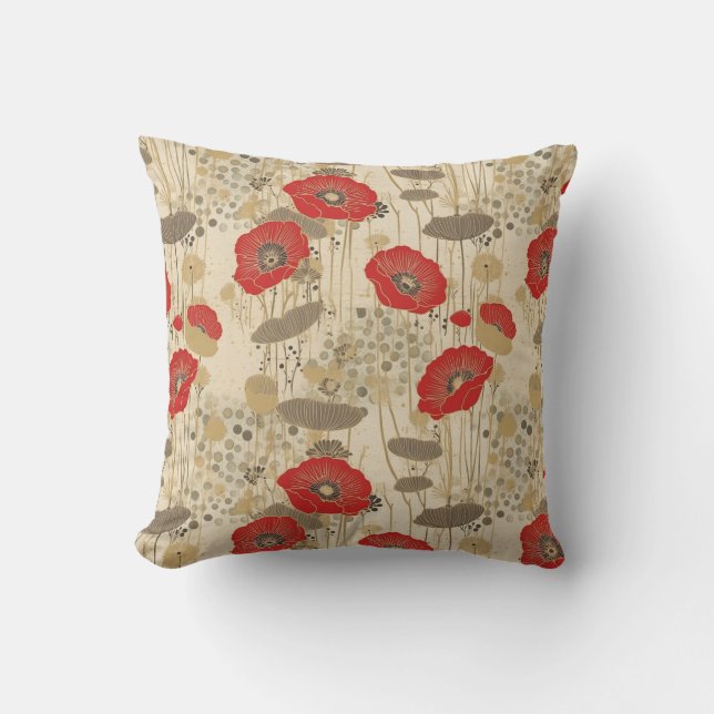 Mohn Kissen (Vorderseite)