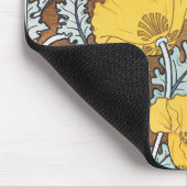 Mohn Kunst Illustration Blumenmuster Mousepad (Ecke)