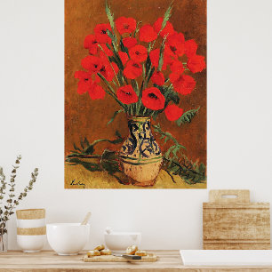 Mohn, Kunst von Stefan Luchian, Poster