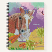 Mohn lächelt bunt. notizblock (Vorderseite)