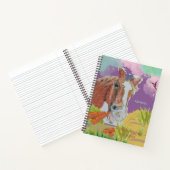 Mohn lächelt bunt. notizblock (Innenseite)