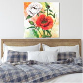Mohn Leinwanddruck (Insitu (Schlafzimmer))