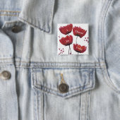 Mohn-Liebesknopf Button (Beispiel)