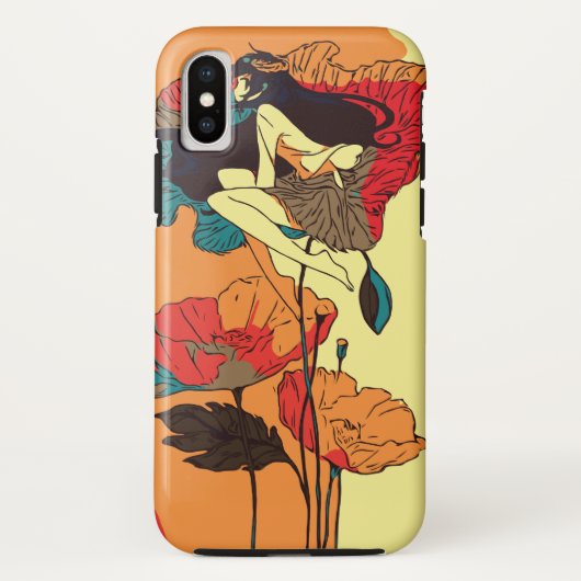 Mohn Mädchen im Wind Case-Mate iPhone Hülle (Rückseite)