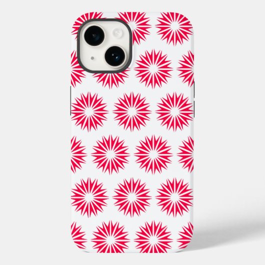 Mohn Modern Sunbursts Case-Mate iPhone Hülle (Rückseite)