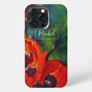 Mohn Name Florale Kunst iPhone 13 Pro Hülle