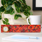 Mohn Namensplakette