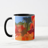 Mohn - Ölmalerei Tasse (Links)