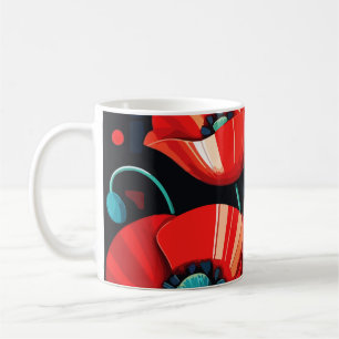 Mohn Papaver Blumen Kaffeetasse