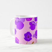 Mohn (Papaver somniferum) Lilac Kaffeetasse (Vorderseite Links)