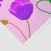 Mohn (Papaver somniferum) Lilac Seidenpapier (Ausschnitt)