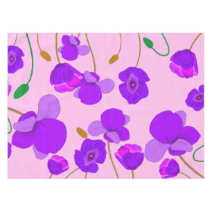 Mohn (Papaver somniferum) Lilac Tischdecke