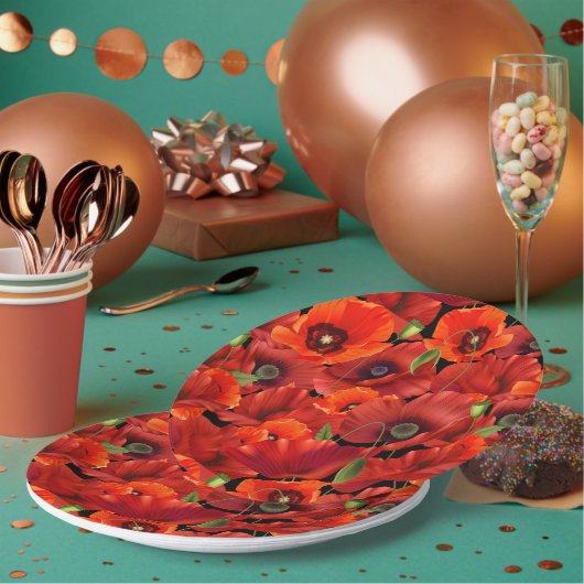 Mohn Pappteller (Multi)