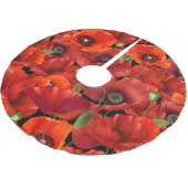 Mohn Polyester Weihnachtsbaumdecke (Schrägansicht)