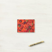 Mohn Post-it Klebezettel (Auf Schreibtisch)