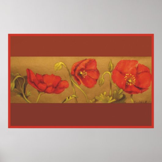 Mohn Poster (Vorne)