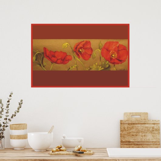 Mohn Poster (Küche)