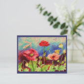 Mohn Postkarte (Stehend Vorderseite)