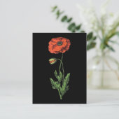 Mohn Postkarte (Stehend Vorderseite)