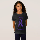 Mohn/Ribbon...Epilepsie T-Shirt (Vorne ganz)