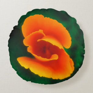 Mohn Rundes Kissen