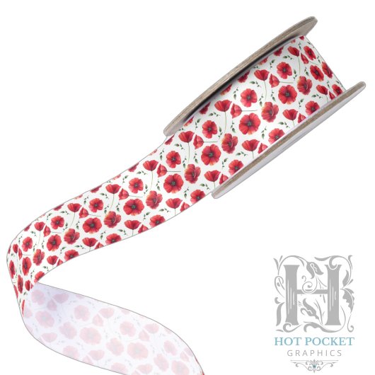 Mohn-Satinband Satinband