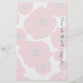 Mohn Schreibpapier mit Randtext Briefpapier (Vorderseite)