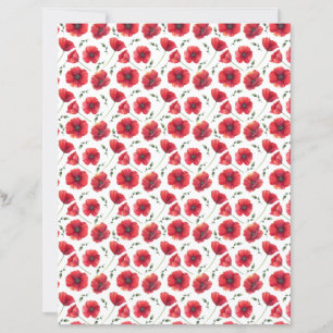 Mohn Scrapbook Papier