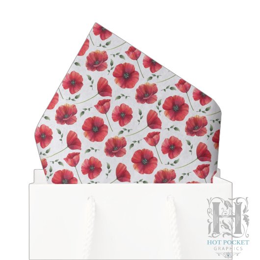 Mohn-Seidenpapier Seidenpapier