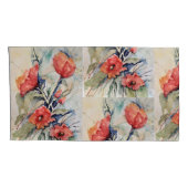 Mohn-Set Kissenbezug (Rückseite-Rechts)