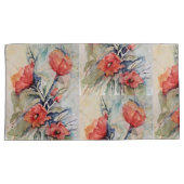 Mohn-Set Kissenbezug (Vorderseite-Rechts)