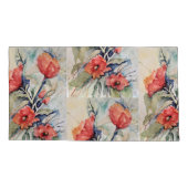 Mohn-Set Kissenbezug (Rückseite-Links)