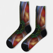 Mohn Socken (Linkes Detail)