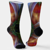 Mohn Socken (Gewinkelt)