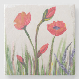 Mohn Steinuntersetzer