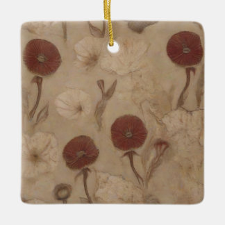 Mohn symbolisiert den Niedergang der Zivilisation Keramikornament