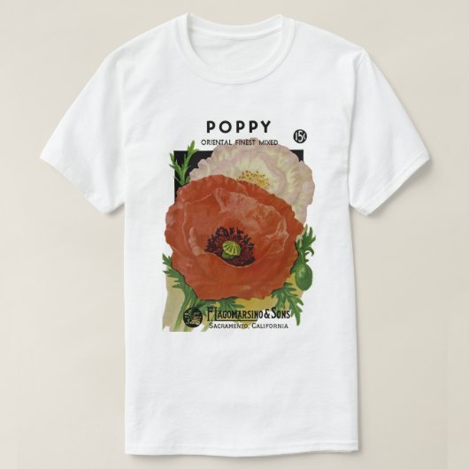 Mohn T-Shirt (Design vorne)
