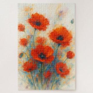 Mohn tanzend in der Brise der Träume Puzzle