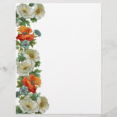 Mohn und Cornblumen Blumenbeete Flyer (Hinten)
