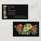 Mohn und Cornblumen Blumenstrauß Business Cards Visitenkarte (Vorne/Hinten)