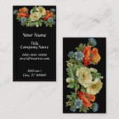 Mohn und Cornblumen Blumenstrauß Business Cards Visitenkarte (Vorne/Hinten)