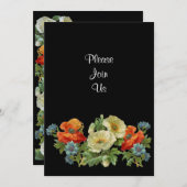 Mohn und Cornblumen Einladungen nach Maß (Vorne/Hinten)