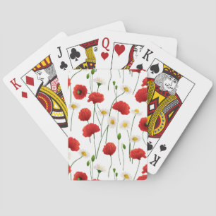 Mohn und Gänseblümchen Spielkarten